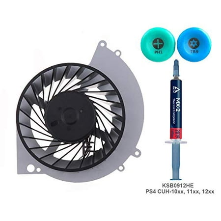 Replacement Cooling Fan KSB0912HE for first PS4 - ElecGear Internal CPU Cooler, Arctic MX-2 Thermal Paste, TR9 Torx