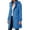 Blue, variant on Women's Wool Blend Overcoat Hooded Double Breasted Long Sleeve Mid Length Lapel Collar Jacket Dressy Elegant Fall Winter Outerwear with Pockets Khaki