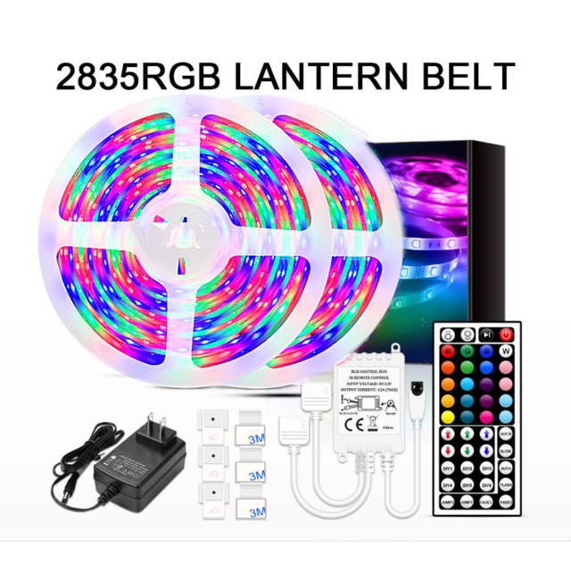 Cinta de luz LED impermeable 10MLED luces con 300 luces 2835 luces con tiras de neón coloridas RGB JM