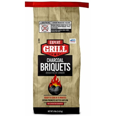 Expert Grill Charcoal Briquets, Charcoal Briquettes, 8 Lb