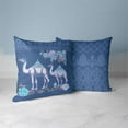 thumbnail image 2 of Arabian Traveler Throw Pillow in Blue 20 x 20, 2 of 3