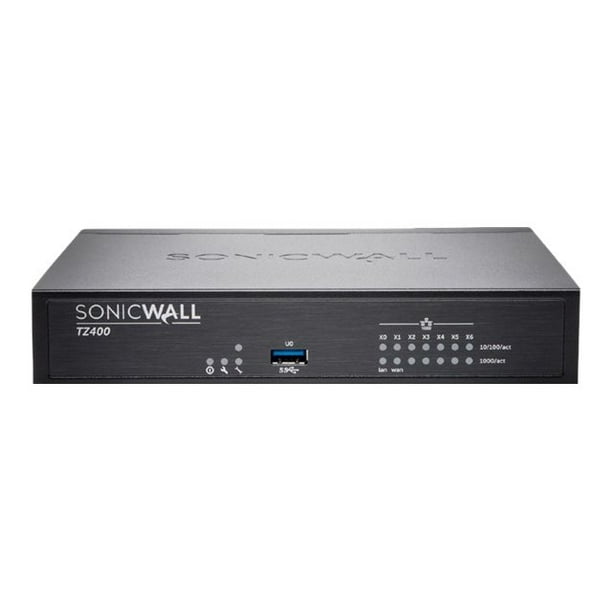 SonicWall TZ400W - Édition Avancée - Appareil de Sécurité - 1GbE - Wi-Fi 5 - 2.4 GHz, 5 GHz - SonicWall Programme de Mise à Niveau Sécurisée Plus (2 Ans d'Option)
