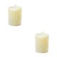 thumbnail image 1 of Advancent Lámpara de de decoración LED sin llama de luz de té de plástico eléctrico con luz de vela, superficie acanalada, beige Type2 NO2, 1 of 6