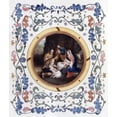 thumbnail image 2 of Murillo, Bartolome Esteban 20x23 Black Ornate Wood Framed with Double Matting Museum Art Print Titled - Nativity With Illuminated Border, 2 of 4