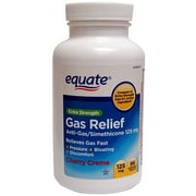 Equate Extra Strength Cherry Creme Chewable Gas Relief Simethicone Tablets, 125mg, 96 count
