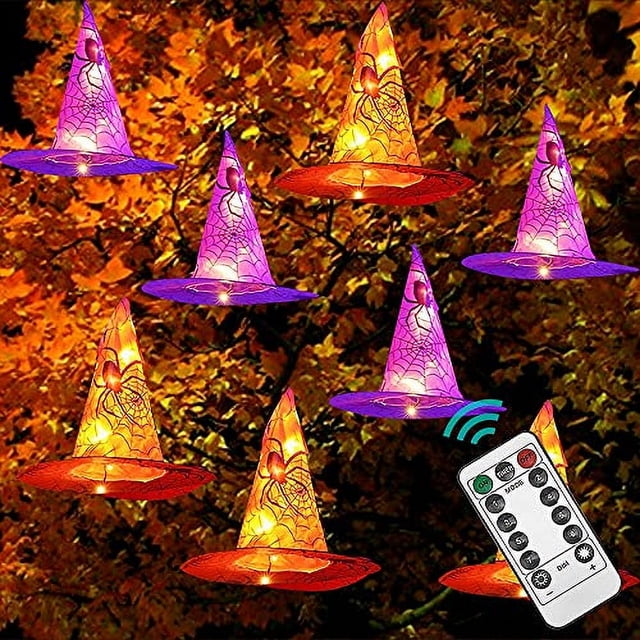 Luces de Sombrero de Bruja Dazzle Bright Colgantes Decoraciones Impermeables