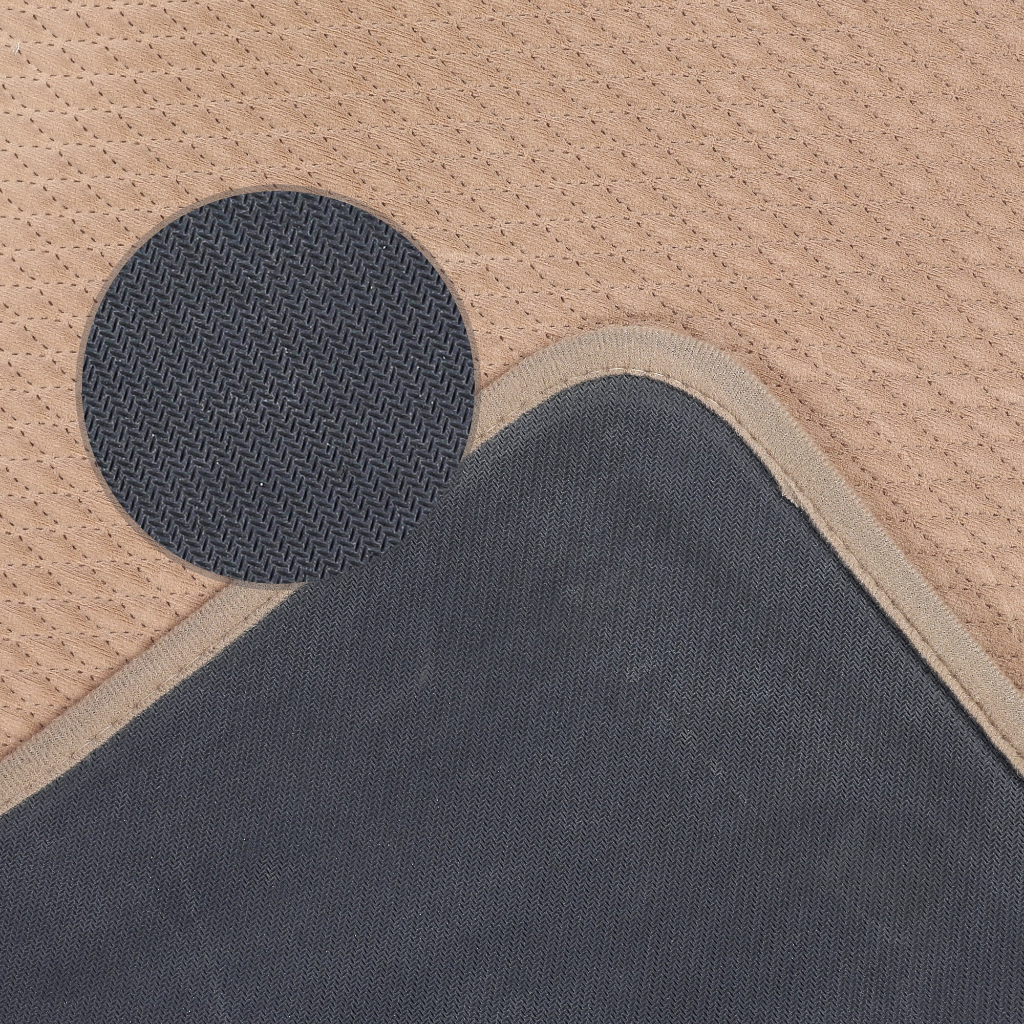 Unique Bargains Bathroom Mat Soft Absorbent Bath Rugs Brown 16" x 24"