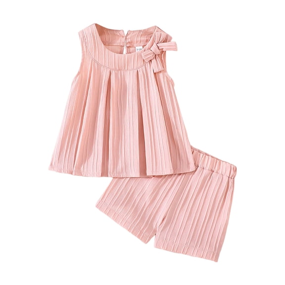 Soepste 3T Girl Clothes Baby Girl Outfits Toddler Girl Outfits Baby Girl Summer Clothes Sleeveless Tops And Shorts Clothing Sets