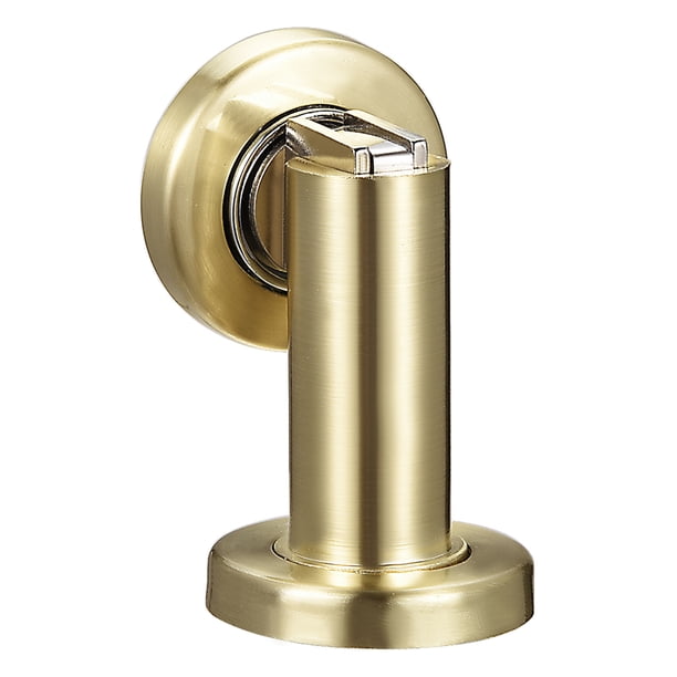 Sujetador magnético para puerta Uxcell con tornillo de aleación de zinc tono dorado cepillado