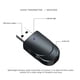 thumbnail image 5 of Receptor y transmisor de audio Bluetooth 5.0 Salida dual 2 en 1 Adaptador de TV para computadora USB, 5 of 8
