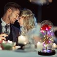 thumbnail image 2 of Valentines Day Rose Glass Flowers Gifts for Her, Galaxy Light Up Rose in A Glass Dome, Valentines Day Gifts for Mom Wife, Valentine Birthday Gifts for Women,Purple Butterfly Home Decor, 2 of 7