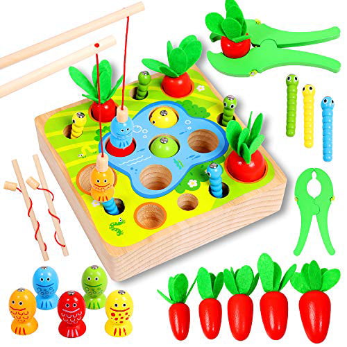Childrens Learning Games for Two Year Old Birthday Present Montessori Sensory Toys for Kids Age 2 3 4 TOP BRIGHT Toddler Magnetic Bird Toys for 2 3 Year Olds Boy Girl Gifts