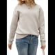thumbnail image 3 of Suéter de Punto de Larga con Cuello Redondo y Lazo para Mujer, Sin Espalda Gris S, 3 of 10