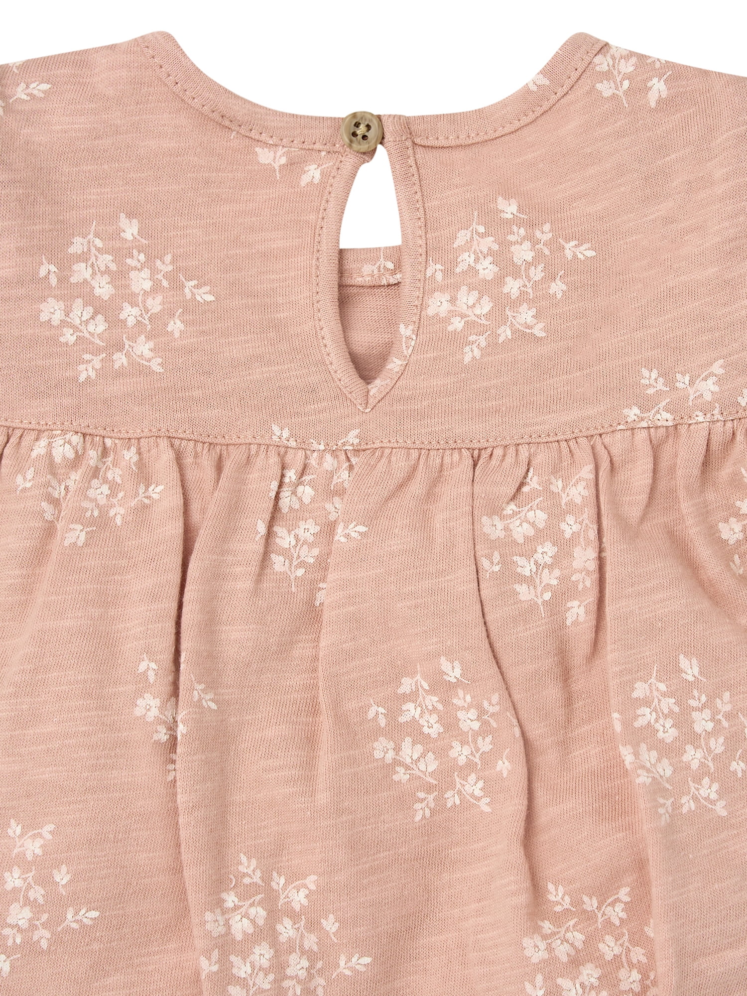 Modern Moments by Gerber Baby Girl Bubble Romper with Ric-Rac and Tights Outfit Set, 2-Piece, 0/3 Months - 24 Months
