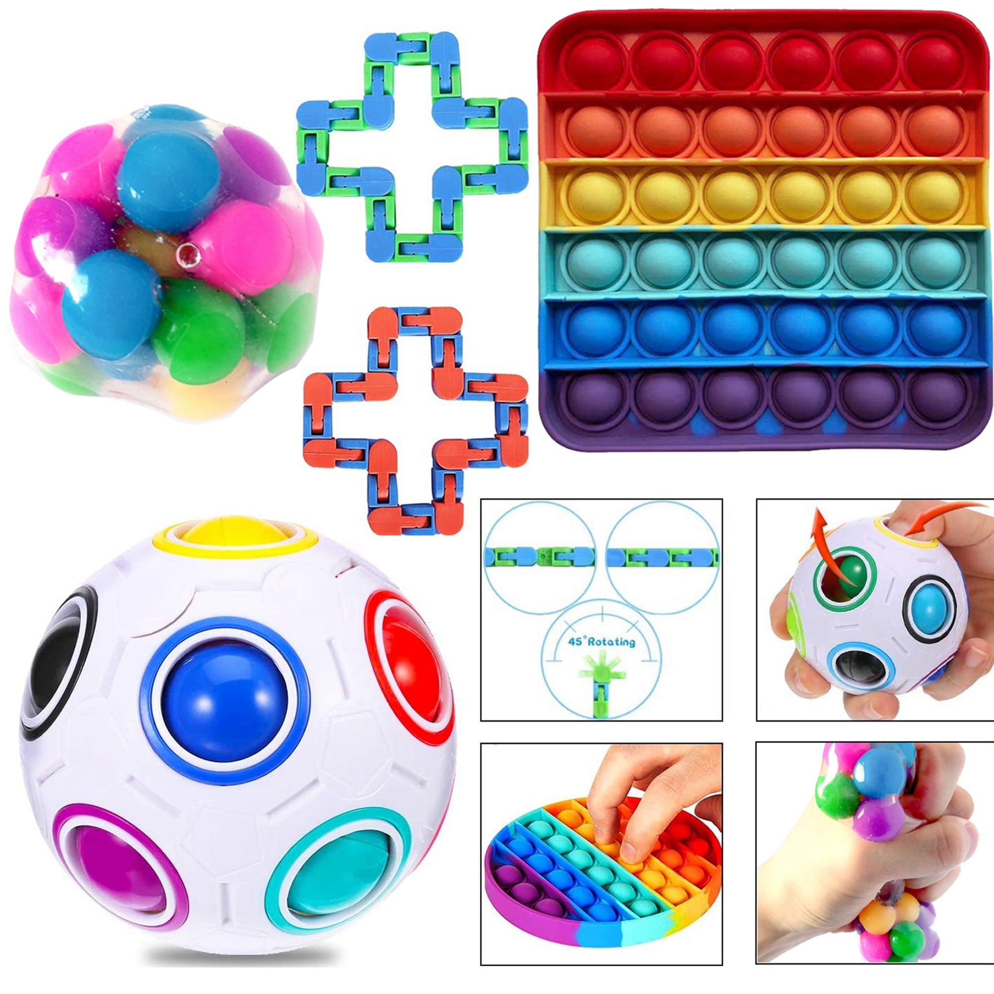 Alextreme Finger Hand Spinner Fidget Roller Stick Flip Trick Roll Stress  Relief Fidget Toy for Autism Toys(Blue)