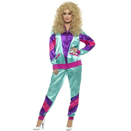 80s Height of Fashion Shell Suit Costume, Female, Large