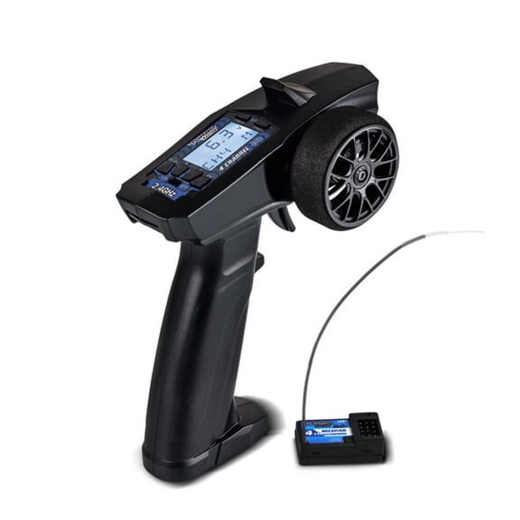 P32 (91803G) 2.4GHz Remote Control for Car and Boat Models Low Battery Warning, Invertible Channels