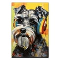 thumbnail image 2 of Miniature Schnauzer Dog Headphone Wall Art Dog Decor Dog Painting Room Decor Animal Wall Art Animal Posters Dog - modern wall Decor - room wall decor, 2 of 5