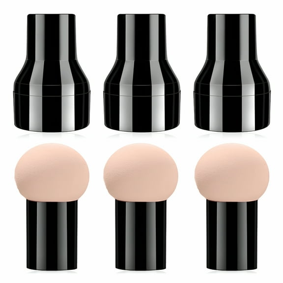 RAGUPEL Bubble Mushroom Shaped Makeup Sponge Blended with Foam Handle Makeup Sponge