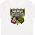 thumbnail image 4 of Inktastic Proud Military Goddaughter Girls Long Sleeve Toddler T-Shirt, 4 of 5