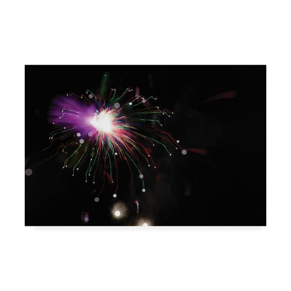 Trademark Fine Art 'Abstract Fireworks in Technocolor' Canvas Art by Kurt Shaffer