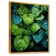 thumbnail image 2 of Designart "Charm Of Realistic Greens" Violets Floater Framed Wall Art Living Room, 2 of 5
