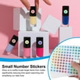 thumbnail image 4 of Uxcell Reflective Round Small Number Stickers, Self Adhesive Laser Consecutive Numbered Stickers Numbers 22, 4 of 7