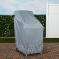 thumbnail image 6 of Classic Accessories Vera Bradley by   Water-Resistant Stackable Patio Chair Cover, 26 x 34 x 45 Inch, Rain Forest Toile Gray, 6 of 6