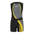 thumbnail image 5 of Nyeemya Kids Boys Workout Gymnastics Leotard and Shorts 2 Piece Sports Outfit for Beach Swimming Gray Yellow 8, 5 of 7