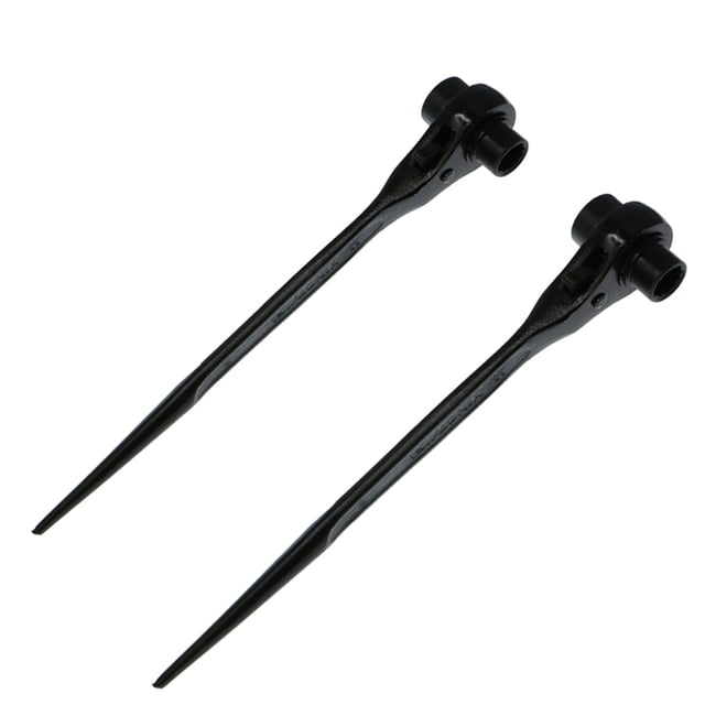 Llave de Trinquete para Andamio de 2 Piezas Sunnimix Vaso de Trinquete Doble Acero Negro