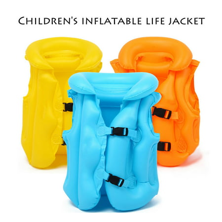 Baby Kids Float Inflatable Swim Vest Solid Color Life Jacket Swimming Aid Learning (Best Life Jacket For Toddler Learning To Swim)