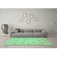 thumbnail image 3 of Ahgly Company Indoor Rectangle Abstract Turquoise Blue Modern Area Rugs, 7' x 9', 3 of 4