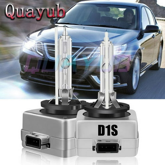 D1S HID Headlight Bulbs 35W White 6000k Bright For Saab 9-3 2008-2011 High Low Beam