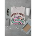 thumbnail image 3 of Summer Wishes Flamingo T-Shirt Men -Smartprints Designs, Male Small, 3 of 4
