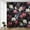 Rose Blanc Noir, variante sur Rideau de Douche Bohème Noir à Motif Floral Vintage Fleur Rose Pivoine en Floraison Romantique Femme Filles Rideaux de Salle de Bain Ensemble en Tissu Polyester avec Crochets 70l X 70h Pouces