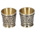 thumbnail image 2 of Wine Cup,2pcs Embossed Pattern Retro Vintage Wine Cup Alloy Wine Cup Expertly Crafted, 2 of 14
