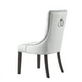thumbnail image 5 of Posh Living Jose Faux Leather Dining Chair in White (Set of 2), 5 of 8