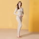 thumbnail image 5 of Long Johns Ropa interior térmica para mujer Conjunto de pijama de capa base con forro polar para clima frío (café), 5 of 5