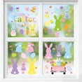 thumbnail image 4 of Easter Window Clings 6 Sheets | Double Sided Spring Bunny, Carrot, Eggs & Flower Stickers | Reusable Glass Decor | Happy Easter Static Window Decorations for Home, Office, Shop, Restaurant, 4 of 6