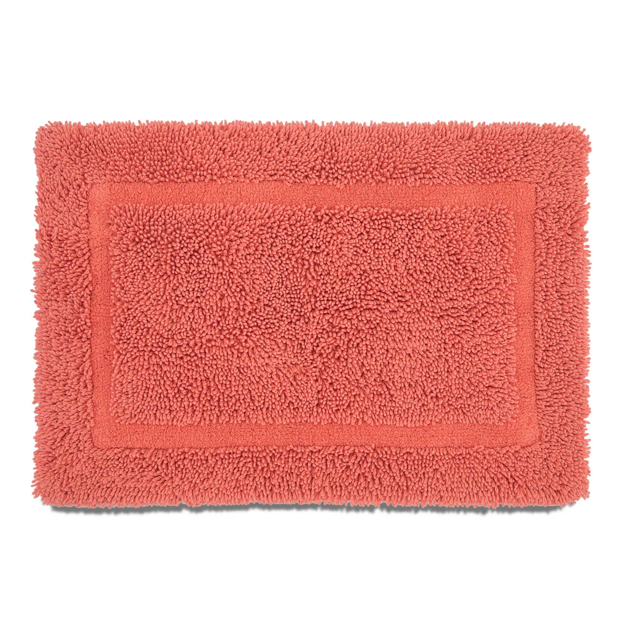 coral color bathroom rugs