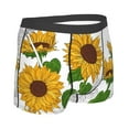 thumbnail image 3 of Disketp Plump Sunflower And Sketch Men'S Boxer Briefs,Soft And Breathable Cotton Underwear With Comfortflex Waistband, 3 of 9