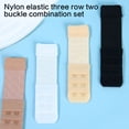 thumbnail image 3 of 6Pcs Adjustable Bra Extender Clip Soft Elastic 3 Rows 2 Hooks Bra Extension Straps for More and Comfortable, 3 of 10