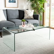 Safavieh Willow Modern Glam Tempered Glass Coffee Table