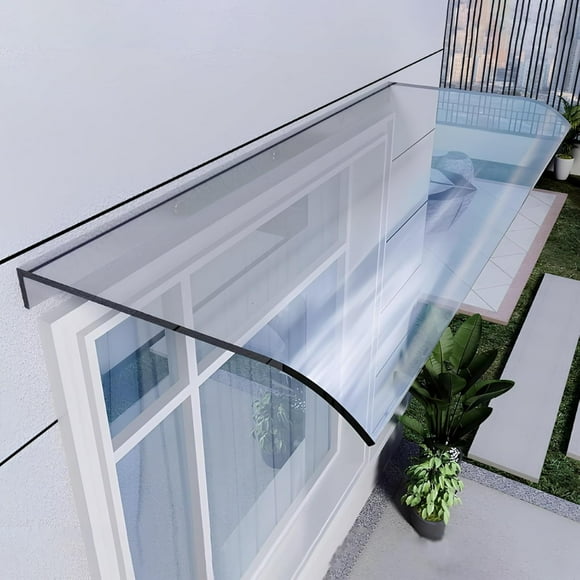Door Awnings Exterior, Awnings for Doors, Door Awnings Exterior Rain and Snow, Polycarbonate Porch Awning, for Sun, Uv, Snow, Rain