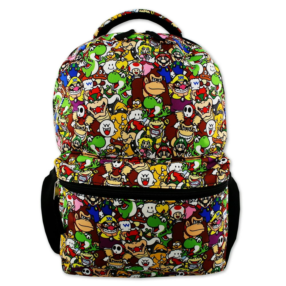 Super Mario Bros. Nintendo Super Mario Brothers Boys Girls 16" School