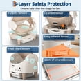 thumbnail image 3 of Self-Cleaning Cat Litter Box – Open-Top Automatic Litter Box with App Control, Upgraded Safety Sensors, Advanced Odor Leak Control, Includes 1 Roll Waste Bag, 3 of 9