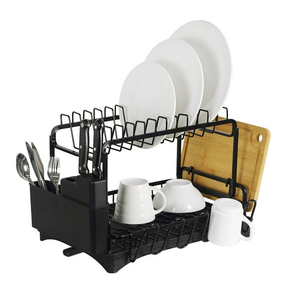 Escurridor Platos Trastes Aluminio Negro 1535 Brang