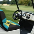 thumbnail image 4 of POLERO Bahamas Flag Butterfly Print Universal Golf Cart Seat Covers Club Car Precedent Golf Cart Breathable Material Fit Like a Glove for Women Men, Easy to Install, 4 of 8