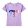 thumbnail image 7 of Coerni Girls Boys T Shirt Summer Boys Girls 4th Of July American Flag Patriotic Short Sleeve Shirt Casual T Shirt Tops, 7 of 7