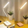 thumbnail image 5 of Lámpara de escritorio LED inalámbrica recargable por USB, intensidad regulable táctil 3 modos de color, lámpara de lectura de mesa para niños mesita de noche para dormitorio, 5 of 5